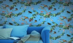 Pampres and butterflies Wallpaper