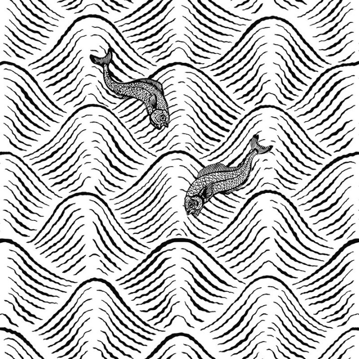 Papier peint Petites vagues