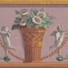 Frieze Angelots and bouquets  Wallpaper