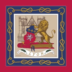 Foulard en soie Ville de Lyon