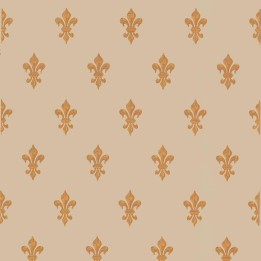 Henri - Papier peint tapisserie Fleur de Lys.