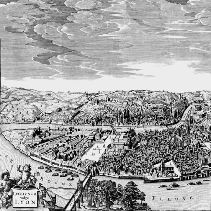 Papier peint panoramique décor Lugdunum vulgo Lyon