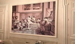 Psyche in the bath Panoramic Wallpaper  - Bathroom