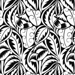 papier peint art déco Grand Feuillage