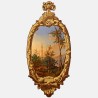 Trompe-l'oeil wallpaper medallion - Evening