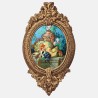 Flowers, fruits and urn  - Medallion Wallpaper