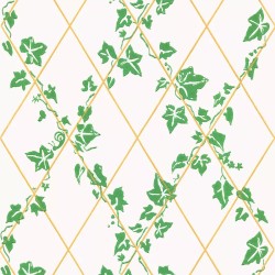 Ivy on diamonds wallpaper