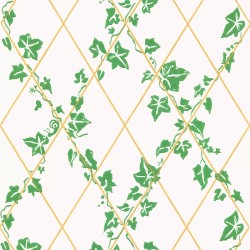 Ivy on Diamonds Wallpaper