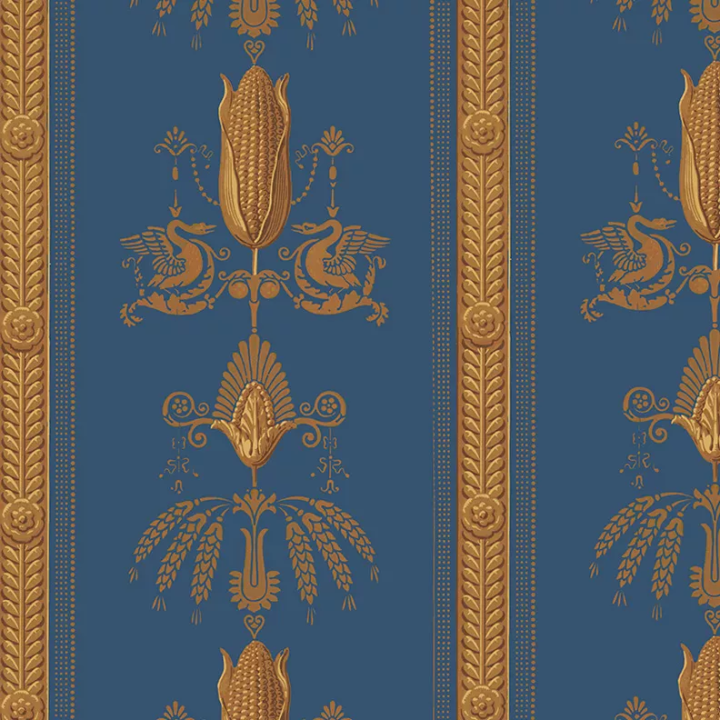 Empire Swans and Wheat Ears wallpaper.