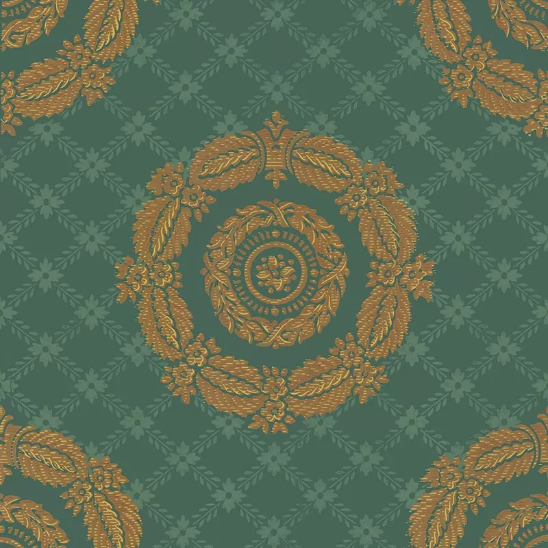 Empire Rosettes Diamond Background Wallpaper