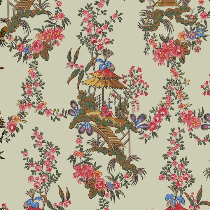 Pillement Chinoiserie Wallpaper
