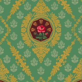 Wallpaper with a hanging for the Emperor's rest room at Versailles.