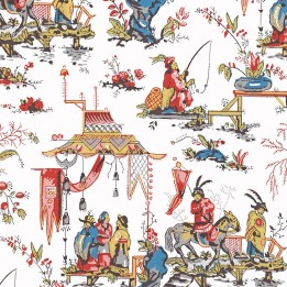 Wallpaper Toile de Jouy Chinese scenes