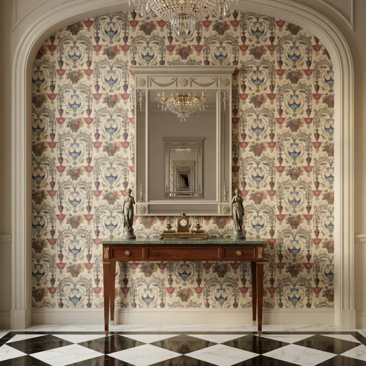 Cracked Directoire Arabesques