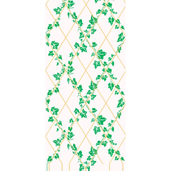 Ivy on Diamonds Wallpaper