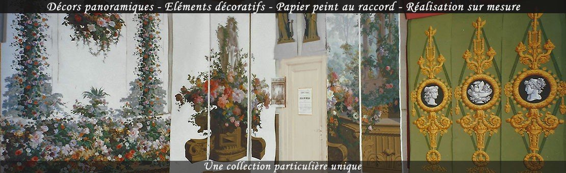 Une collection de papiers peints et décors panoramiques unique